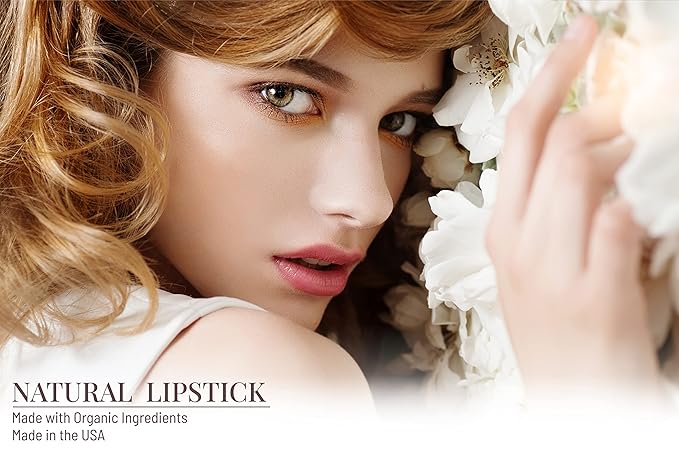 Mom's Secret Natural Lipstick, Made with Organic Ingredients, Rich in Vitamin E, Vegan, Paraben Free, Gluten Free, Cruelty Free, Made in the USA. 0.16 oz. (Amore)