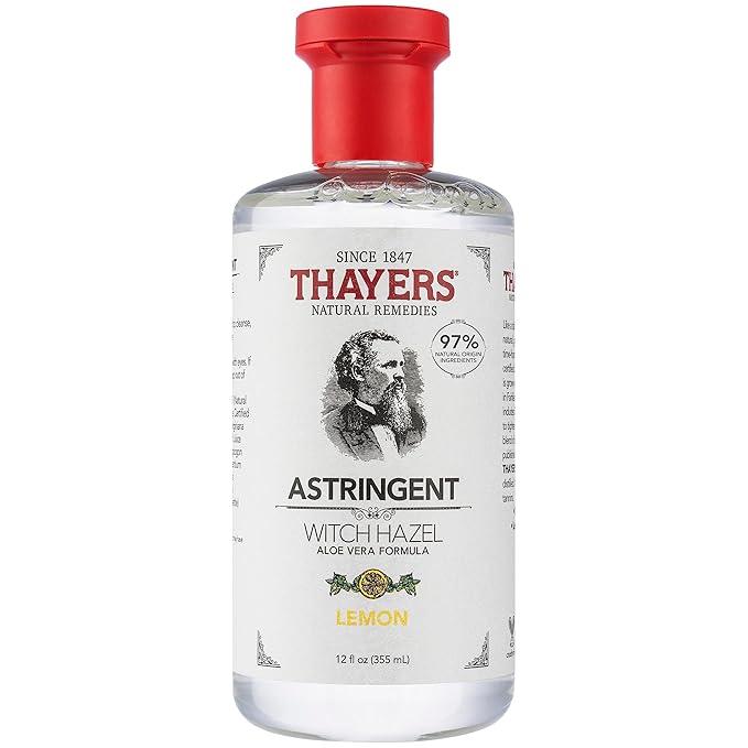 Thayer's Witch Hazel Products astringent with aloe vera formula, Clear, 12 Fl Oz