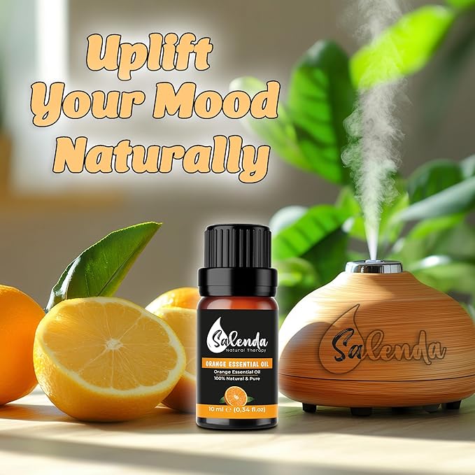 Orange Essential Oil -100% Pure Natural Aromatherapy Essential Oils for Diffuser, Candle Making,Skin-0.34 Fl Oz (10 ml)