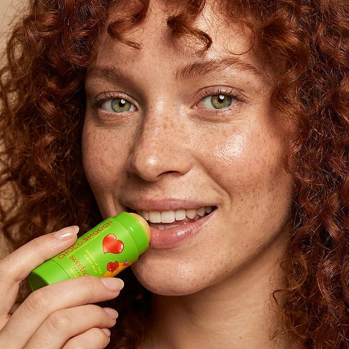 ChocoSmooch Organic Lip, Face & Body Balm, for Dry Cracked Irritated Skin with Argan, Calendula, Avocado & Sea Buckthorn, 1oz Jumbo.