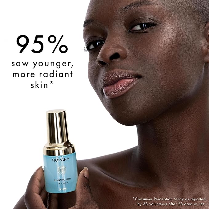 Novara Illuminating Serum | Triple Hyaluronic Acid | Korean Skincare | Targets Fine Lines & Wrinkles | Hydrating & Plumping | Moisture Boosting | Doctor Recommended | 1 Oz