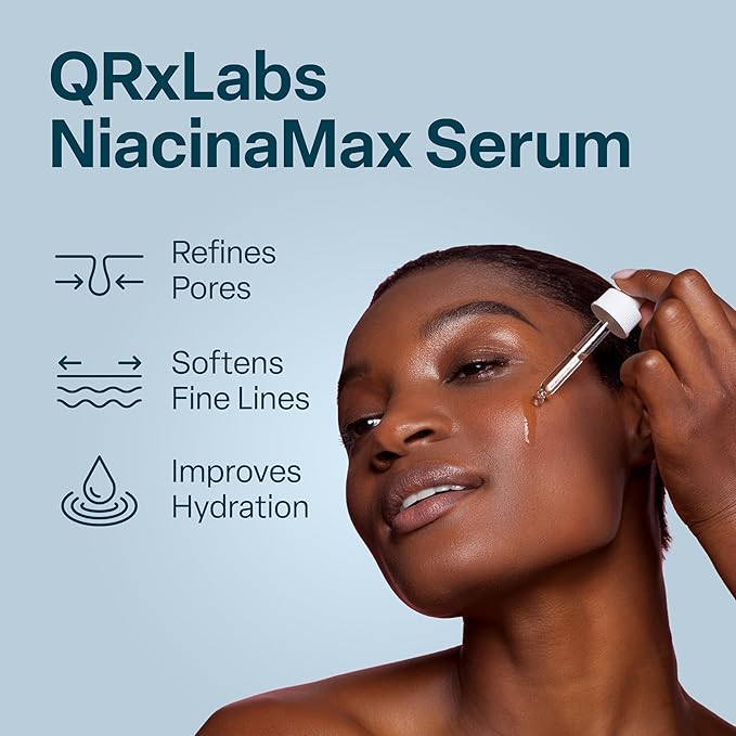 NiacinaMax Serum with 10% Niacinamide (Vitamin B3), Tea Tree Oil, Calendula Extract, Allantoin and Vit. B5 & E – Enhanced Dermal Penetration – Shrinks Pores & Reduces Blemishes on Skin – 2 oz / 60 ml
