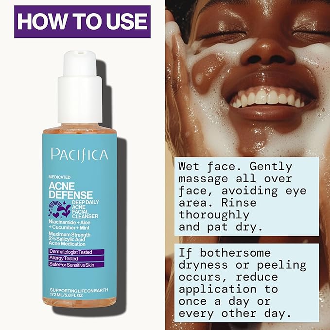 Pacifica, Face Wash Acne Defense, 5.8 Fl Oz