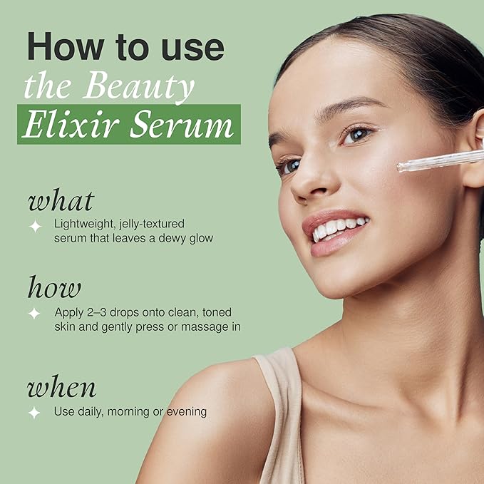 The Beauty Elixir Aloe & Collagen Serum For Face - Dermatologist Tested, Anti-Aging, Ultra Hydrating Aloe Vera Gel For Face - Natural Ingredients, Clean Beauty, Cruelty-Free Korean Skin Care - 1.69 oz