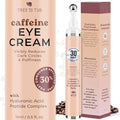 Tree To Tub Caffeine Eye Cream - Hydrating & Firming Under Eye Cream for Dark Circles, Eye Roller for Puffy Eyes, Reduces the Look of Puffiness and Bags, Coffee Eye Cream w/Hyaluronic Acid, Peptides