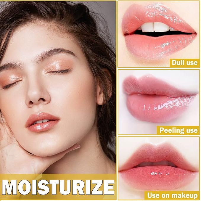 3PCS Bee Lip Balm Honey Pot Honey Strawberry Apple Sleeping Lip Mask Silky Hydrating Bee Lip Balm Lip Mask Overnight LipCare Products(Honey+Strawberry+Apple Lime)