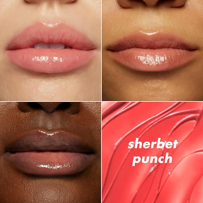 e.l.f. Glow Reviver Melting Lip Balm, Hydrating Tinted Lip Balm For A Glossy Finish & Soft, Supple Lips, Vegan & Cruelty-Free, Sherbet Punch