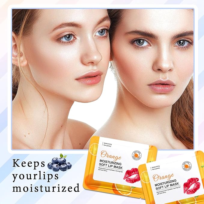 30PCS Moisturizing Lip Masks Set, Overnight Bulk Lip Patches, Long-lasting Hydrating Sleeping Lip Plumping Masks for Women 03