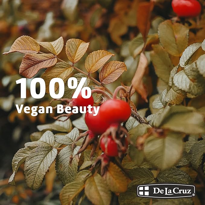 De La Cruz Rosehip Oil, 100% Pure Unrefined Cold-Pressed Chilean Rosehip Seed Oil, Moisturizer To Reduce Fine Lines, Wrinkles 1Fl Oz