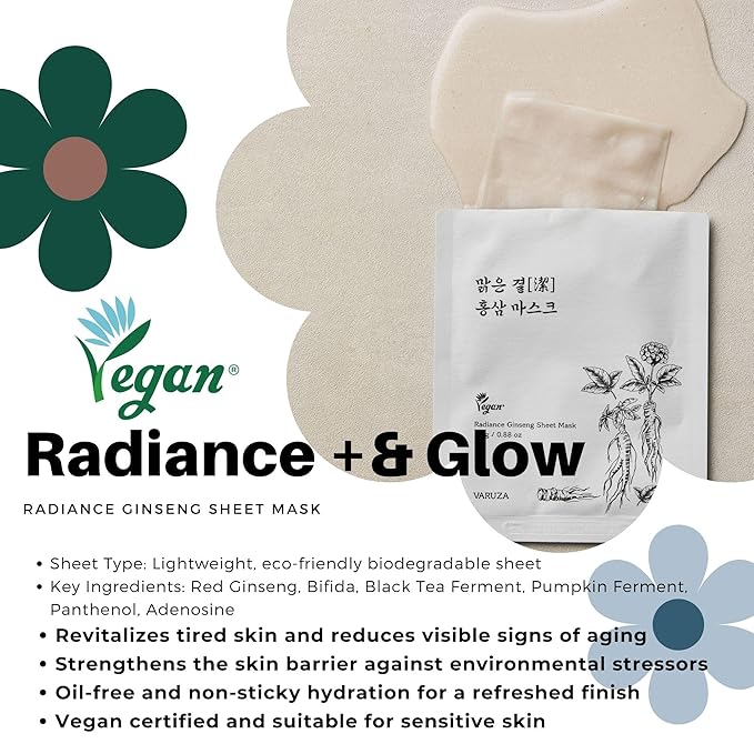 Best Collection – Premium Vegan Korean Sheet Mask Set (12 Sheets) | Firming, Hydration & Glow | Clean Beauty, EWG & Vegan Certified
