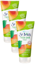 St. Ives Face Scrub Exfoliates | Apricot | For Smooth Glowing Skin | Dermatologist Tested | 6 oz Pack of 3
