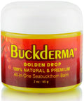 Beesaluxe Buckderma Natural All-In-One Seabuckthorn Balm - Essential Oil Facial Moisturizer, Oil Cleanser, Overnight Mask, Makeup Remover, Lip Balm, Hand Cream, Beeswax Foot Butter and More