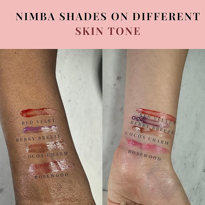 NIMBA Lip Butter - Alcohol-Free, Non-Sticky and Intense Hydration (Cocoa Charm)
