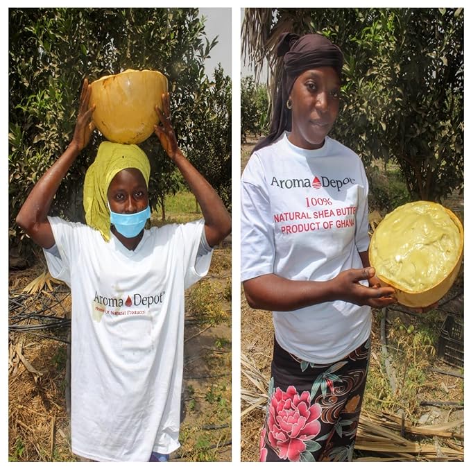 Raw African Shea Butter 3 lb. Ivory/White Grade A 100% Pure Natural Unrefined Fresh Moisturizing, Ideal for Dry and Cracked Skin. It can be used in Body, Hair and Face.