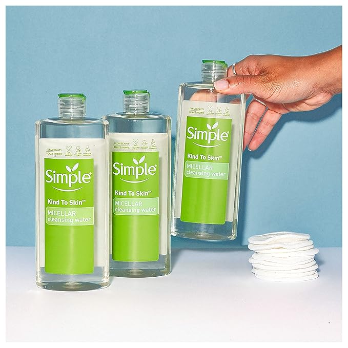 Simple Micellar Cleansing Water 13.5 Fl Oz (Pack of 2)