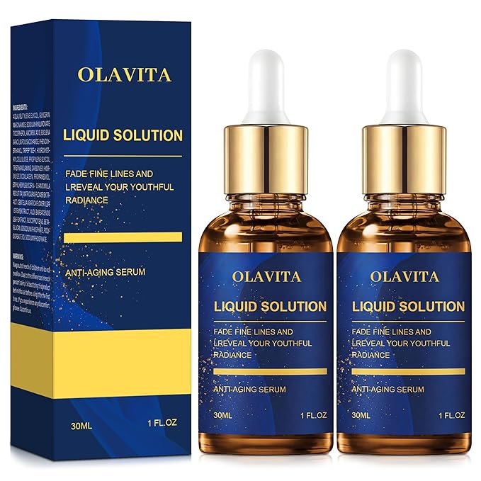 Advanced Peptide Firming Serum: Olivita Liquid Solution Serum with Matrixyl 3000, Matrixyl Synthe-6 & Argireline, Collagen Peptides for Wrinkles, Sagging & Loss of Firmness