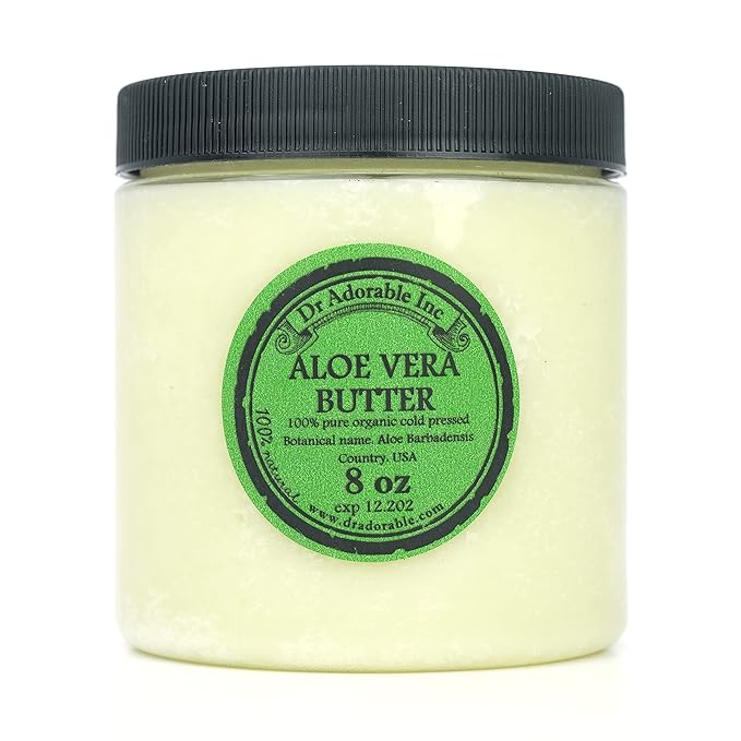 Dr Adorable - 8 oz - Aloe Vera Butter - Pure Natural Premium Organic Cold Pressed