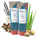 Saavy Naturals Deeply Hydrating Body Cream for Dry Skin – Nourishing Shea Butter, Plant-Based & Sustainably Sourced – Tahitian Vanilla – 8.5 fl oz, 2 pack