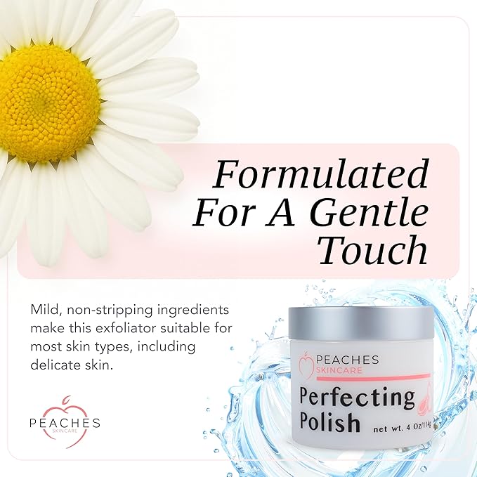Vegan Exfoliating Scrub – Gentle Face Exfoliator for Delicate Skin with Sugar, Lavender, and Arnica Montana – Helps Improve Skin Texture and Clarity – Perfecting Polish (4 oz)