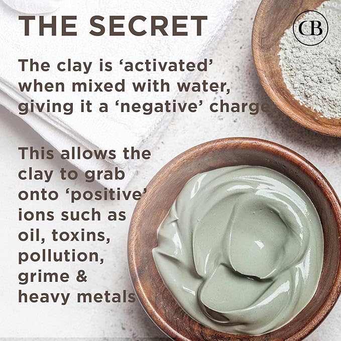 California Biology Kaolin Clay for Face & Body | Indian Healing Powder for Sensitive Skin | Facial Mask & Clay Body Scrub | Natural Skin Care Mask (16 Ounce)