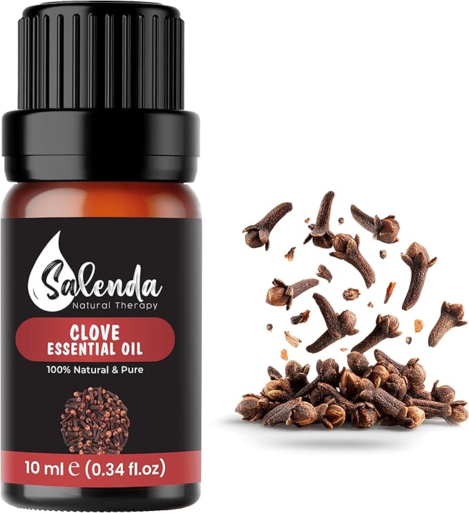 Clove Essential Oil for Diffusers for Home, Clove Oil for Teeth and Gums, Aromatherapy Oils, 100% Pure Natural, 0.34 Fl Oz (10 ml)