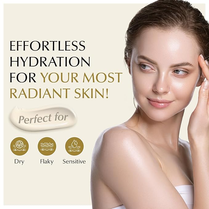 EPILYNX Face Moisturizer Lotion - Illuminating Moisturizer Face Cream for Dry & Sensitive Skin - with Hyaluronic Acid, Aloe Vera, Borage Oil & Peptides - Vegan Cruelty-Free Moisturizing Cream - 30 ml