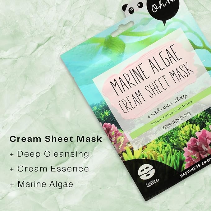 Cream Sheet Mask - Marine Algae by Oh K! for Unisex - 1 Pc Mask