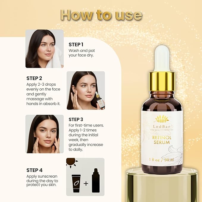 Retinol Serum For Face,Bakuchiol Retinol Rejuvenation Advanced Anti-aging Face Serum With Bakuchiol, Niacinamide, Vitamin C, Gentle, Fast-absorbing Formula For Smoother,Brighter & Hydrated Skin