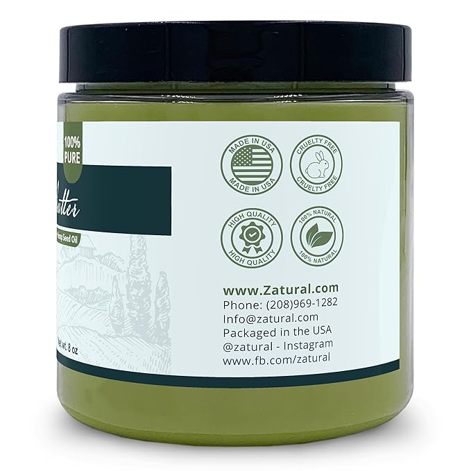 Zatural Hemp Butter Handcrafted, Vegan, 2 Simple Clean Ingredients (2 Pack)