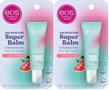 eos Lip Balm, 24H Moisture, Super Balm, Sensitive Skin | Watermelon Frosé | Lip Mask | Day or Night Treatment | Pack of 2