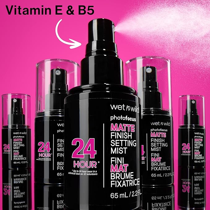 Wet n Wild Photo Focus Matte Finish Setting Mist, Matte - clear