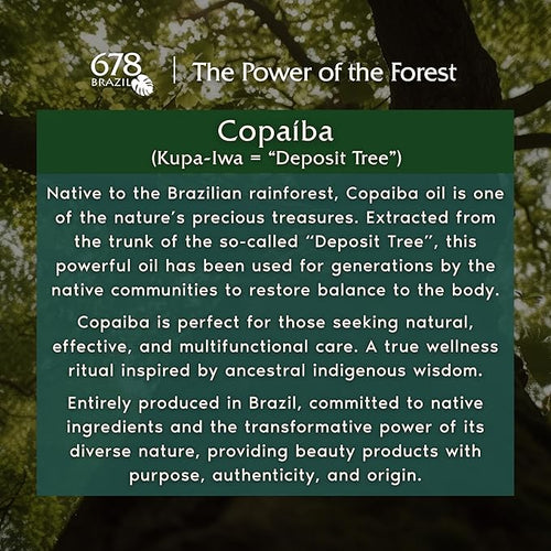 678Brazil Sensitive Skin Moisturizer - Supports the Skin’s Protective Barrier - Copaiba, Passion Fruit, Hyaluronic Acid - 17.63 Oz