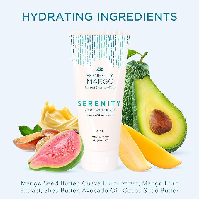 Honestly Margo Aromatherapy Hand & Body Lotion (Menthol Eucalyptus, 6 Oz) – Hydrating Moisturizer with Essential Oils, Clean, Cruelty-Free Body Care, Bath Products, Hand Cream & Body Moisturizer