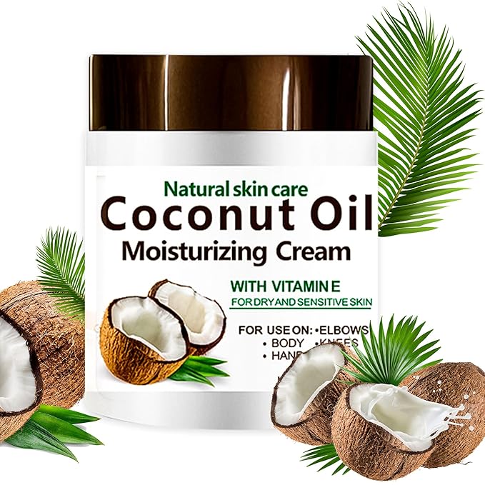 Coconut Cream 300ml – Moisturizing Body Lotion for Dry Skin – Nourishing Cream for Skin & Body – Natural Coconut Moisturizer for Women & Men