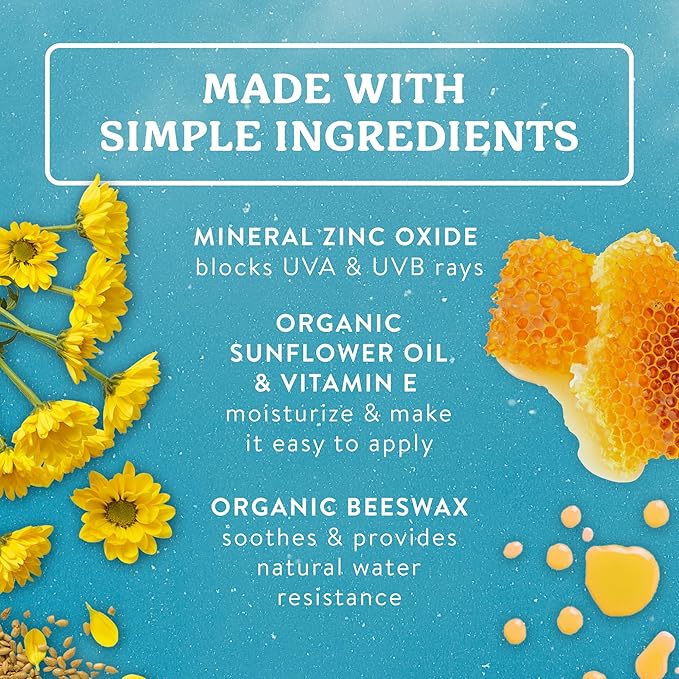 Badger Mineral Sunscreen Lip Balm SPF 15, Reef Safe, Zinc Oxide, Unscented, Travel Size, SPF Lip Balm Sunscreen Stick, .15 oz 4-Pack