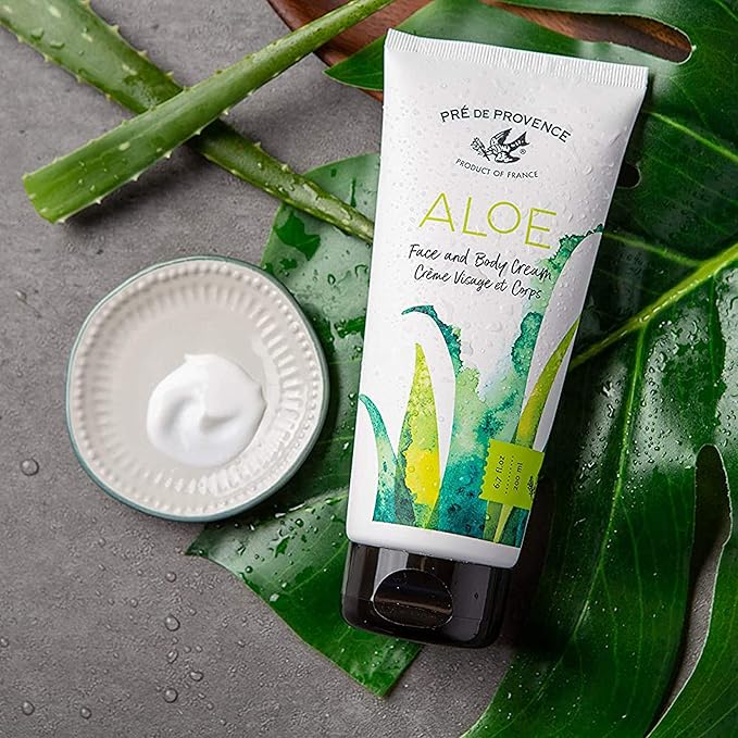 Organic Aloe Collection Hydrating Face and Body Cream (6.7oz), Fresh Cucumber Scent