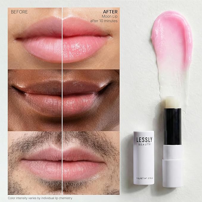 Moon Lip – Color Changing Lip Balm for Men & Women – Hydrating pH Lip Balm with Soft Pink Tint, Moisturizing & Nourishing Formula, Korean Skincare Technology