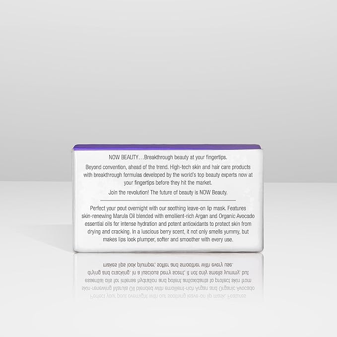 NOW BEAUTY Sweet Dreams Sleeping Lip Mask - Overnight Lip Mask - Organic Lip Balm & Moisturizer - Hydration - Rich in Antioxidants - Paraben & Sulfate Free - Travel Size - For Men & Women - 0.7 oz