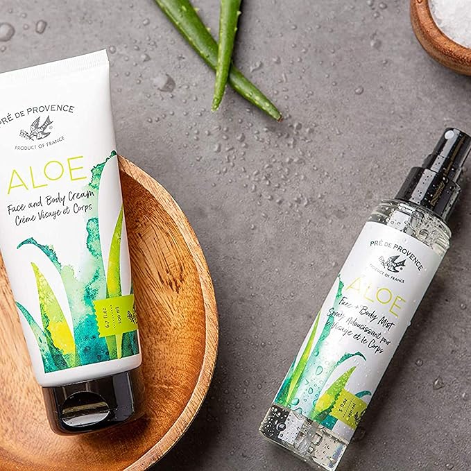 Organic Aloe Collection Hydrating Face and Body Cream (6.7oz), Fresh Cucumber Scent