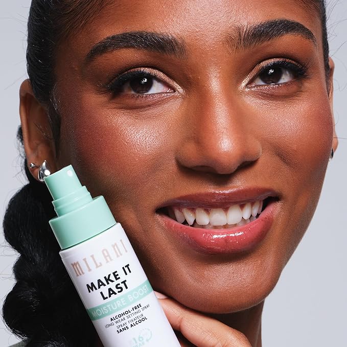 Milani Make It Last Moisture Boost Setting Spray - Alcohol Free Waterproof Makeup Finishing Mist - Hydrating & Soothing Formula for Sensitive Skin - 2 Count