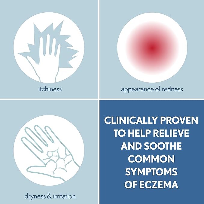 Aveeno Eczema Therapy Daily Moisturizing Cream for Sensitive Skin, Soothing Lotion with Colloidal Oatmeal for Dry, Itchy, and Irritated Skin, Steroid-Free and Fragrance-Free, 7.3 oz