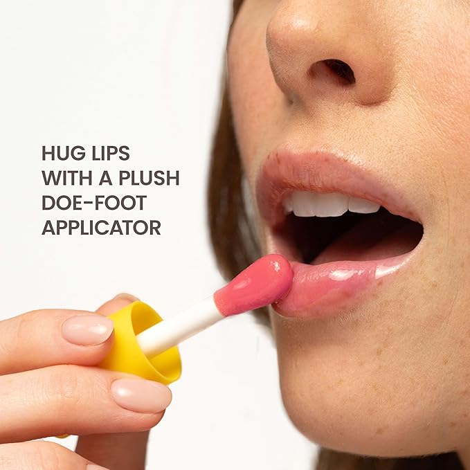Burt's Bees Lip Oil Pink Sky, Instant Hydration, Nourishes and Softens Lips, Sheer Wash of Color, High Shine Finish, Responsibly Sourced Jojoba Oil, Non Sticky, Wand Applicator, 0.15 Ounce