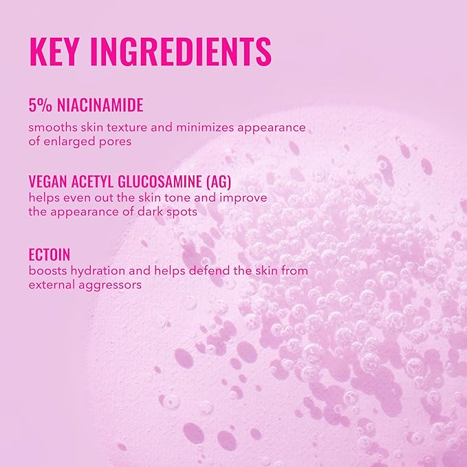 Good Molecules 5% Niacinamide Serum with Ectoin - Ultra Hydrating Serum to Target Enlarged Pores and Blemishes - Moisturizing, Pore Minimizer for Face - Skin Care