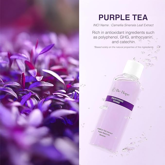 Be-Hope Vegan Luxury Smoothing Toner – Hydrating and Calming Facial Toner with Vegan Peptides, Panthenol, Allantoin – pH Balanced, Sensitive Skin – 200ml / 6.76 fl oz