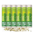 Eco Lips Organic Hemp Lip Balm with Beeswax, Coconut Oil, Vitamin E. Best Lip Balm to Soothe & Moisturize Dry, Chapped Lips (Vanilla Mint, 6-Pack) | Made in the USA