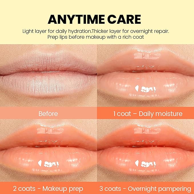 Lip Moisturizer Balm, with Jojoba Seed Oil and Vitamin E, Moisturizer To Instantly Hydrate Lips, Soothing Moisturizer, Softening Treatment for Dry Lips, Non-Sticky, Vegan, 03 Avocado