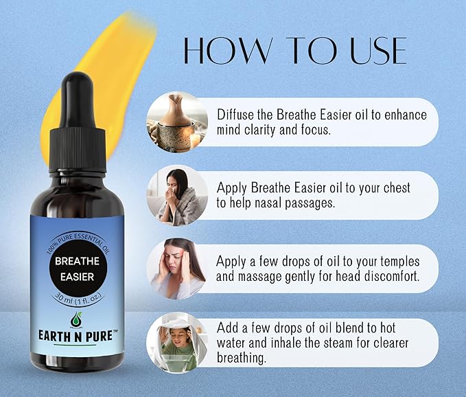 Earth N Pure Essential Oil Blend for Breathe Easier 50 ml