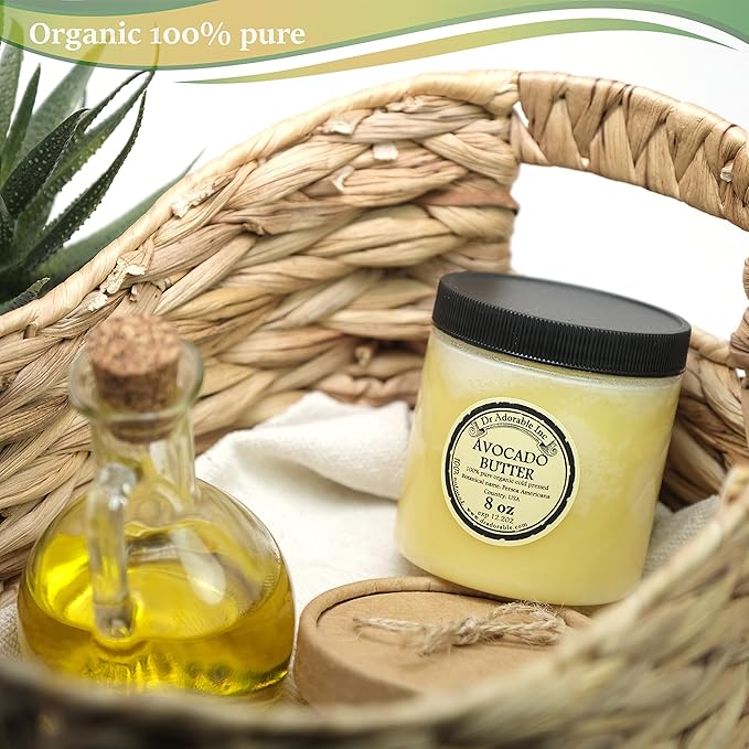 Dr Adorable - 8 oz - Avocado Butter - Refined Pure Natural Organic Raw