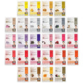 DERMAL Korea Collagen Essence Full Face Facial Mask Sheet 26 Yellow & Red Combo Pack - Skin Nourishing Elasticity