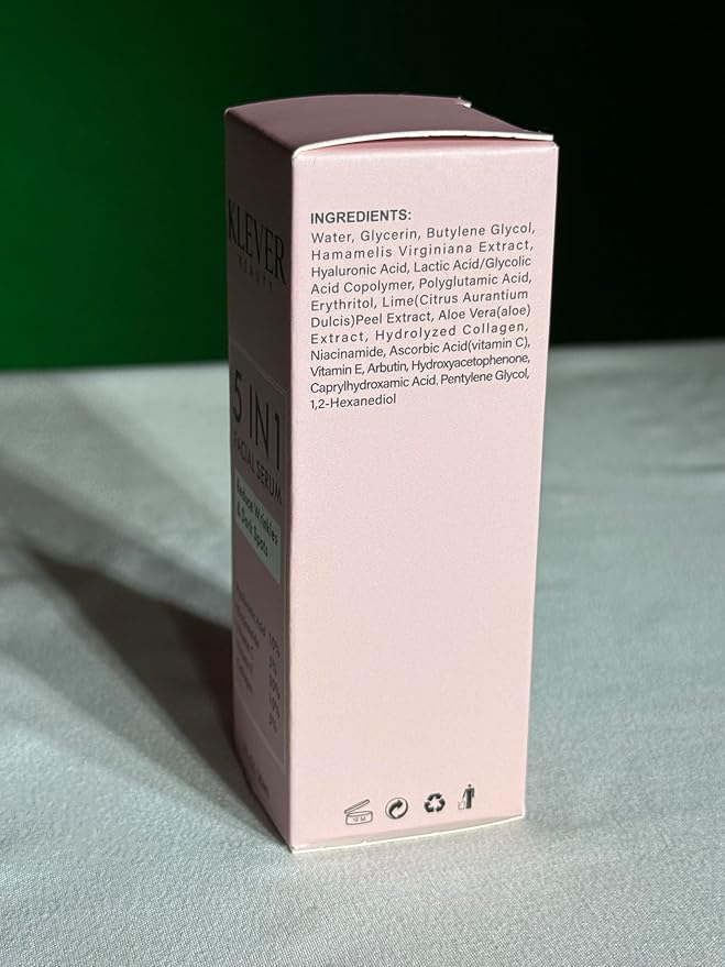 Anti-Aging Face Serum with Hyaluronic Acid, Vitamin C, Collagen, Niacinamide & Vitamin E – Hydrating Facial Treatment for all skin types – KLEVER Beauty, 30 ml